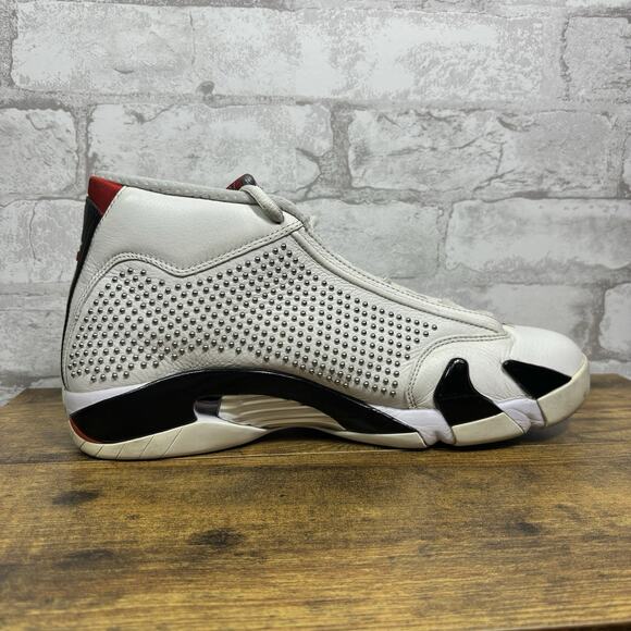 Supreme Nike Air Jordan 14 Retro Sneakers 2019 White Chrome Size 10 BV7630-106